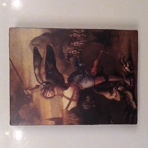 CONQUEST  *Signed, Atlantis Tile, like Sid Dickens. *Rare & Retired wall art